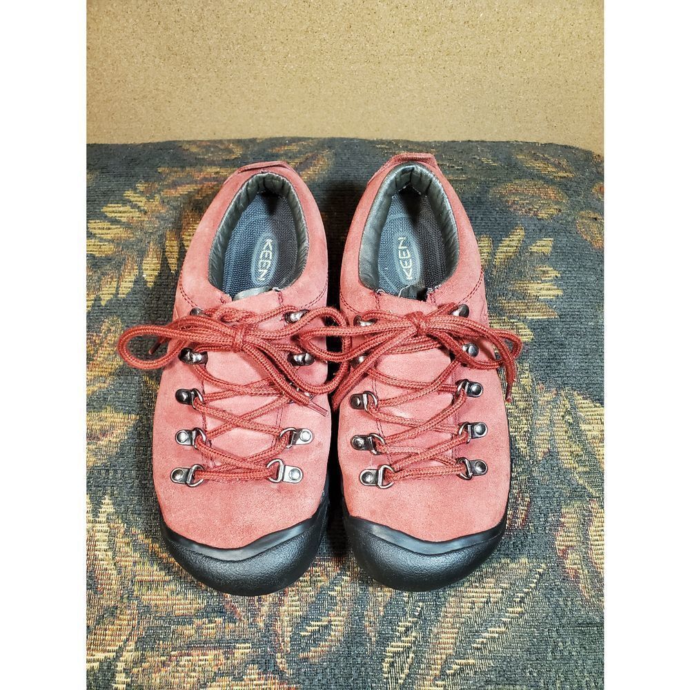 Keen Red Leather Hiking Shoes